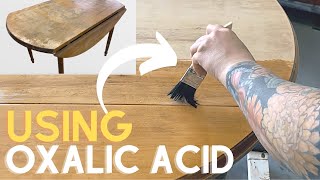 How to LIGHTEN DARK STAINS on furniture [upl. by Eimile]