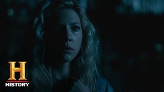 Vikings Lagertha Sees Ragnars Ghost Season 4 Episode 16  History [upl. by Nonnair]