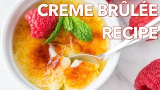 Best Make Ahead Creme Brulee Recipe  ONLY 4 Ingredients [upl. by Fatima613]