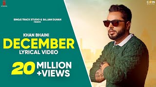 Khan Bhaini  December Lyrical Video  New Punjabi Songs  Latest Punjabi Song 2020  Coin Digital [upl. by Ratna]