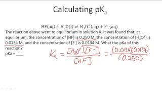 Calculating pKa [upl. by Nellek]