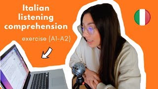 Italian Listening Comprehension Lorenzo e la musica A1A2 ita audio  transcript [upl. by Maon]