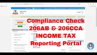 Compliance check facility 206AB and 206CCA live demo  Register on Income Tax Reporting Portal [upl. by Allmon739]