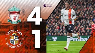 Liverpool 41 Luton  Premier League Highlights [upl. by Aenyl]