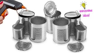 14 BRIGHT IDEAS TO REUSERECYCLE TIN CANS Best Reuse Idea [upl. by Jodi]