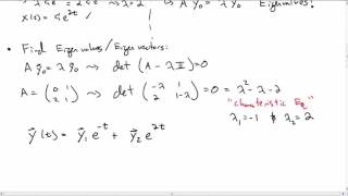 Solving Differential Equations with Matrices [upl. by Yordan]