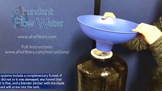 Water Softener Tank Filling Instructions [upl. by Primrosa]