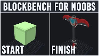 How to create a Minecraft Pickaxe and get it ingame  Blockbench for Noobs  Part 1 [upl. by Faxen]