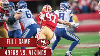 49ers vs Vikings  NFC Divisional Round  Full Game [upl. by Ytsenoh]