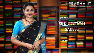 Silk Cotton Sarees  6 Nov 2020  Prashanti [upl. by Llorrad]