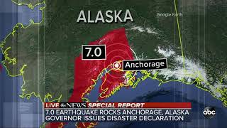 Massive 70 earthquake rocks Anchorage Alaska  Special Report [upl. by Larue]