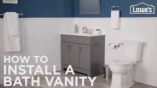 How To Install A Bathroom Vanity [upl. by Sumahs620]