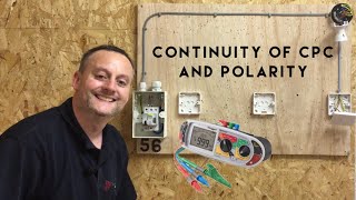 Continuity of CPC and Polarity of our 1 Way Lighting Circuit R1  R2 Measured in Ohms [upl. by Candy354]