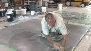 Concrete Resurfacing  Skimcoat Overlay Application [upl. by Suiremed]