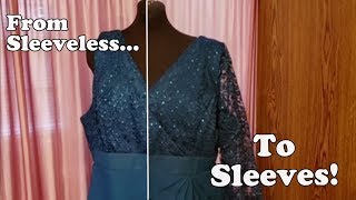 How To Add Sleeves To A Dress [upl. by Spearing]