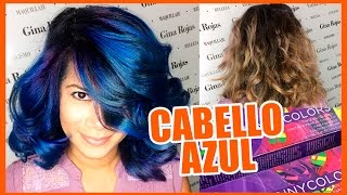 CABELLO AZUL FANTASÍA  Blue Hair Fantasy tutorial CabelloFantasia [upl. by Aliahs825]