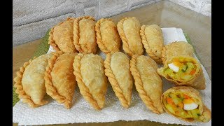 PASTEL  Fried Savory Pastry  Delicious  Ninik Becker [upl. by Delogu]