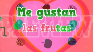 La fruta Song and video to learn names of fruits in Spanish for kids [upl. by Cressi67]