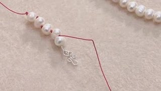 How To Knot Pearls On A String [upl. by Lune]