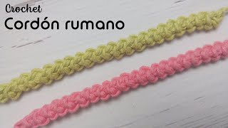 Cordón rumano a crochet [upl. by Brinson]