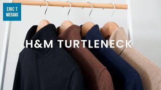 HampM HAUL Mens Turtleneck Sweater Review  Info amp Size Guide [upl. by Eanad]