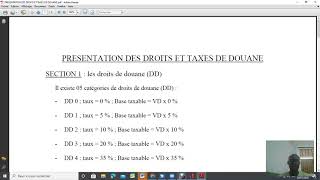 Présentation des droits et taxes de douane [upl. by Aihsot]