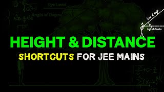 Height amp Distance for JEE Mains  Shortcuts to solve Quickly  Past Year JEE Mains Problem [upl. by Ettedualc917]