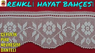 Pike ve Nevresim Takımı Danteli  Çeyizlik Uç Dantel Modeli  Anlatımlı Yapılışı  Oya El İşi Örgü [upl. by Ettenahc]