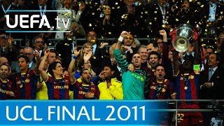 Guardiolas Barcelona v Manchester United 2011 UEFA Champions League final highlights [upl. by Euton733]