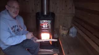 Almost Heaven Barrel Sauna with a Harvia Wood Stove [upl. by Ayiram]