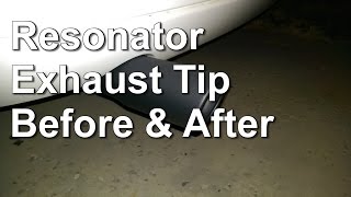 Resonator Exhaust Tip Before amp After  2005 Ford Focus [upl. by Ylek37]