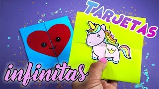 Tarjetas MÁGICAS infinitas para toda ocasión  DIY  Never Ending Cards [upl. by Brodsky911]