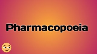 12 Introduction to pharmacopoeia  IOC  TPL [upl. by Perreault]