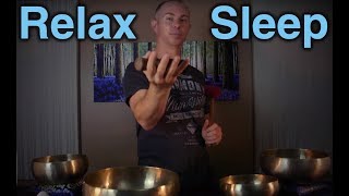 Qi Gong Relaxation Meditation  Healing Sleep ASMR  Tibetan Singing Bowls [upl. by Rahman]