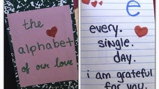 DIY Alphabet of Love Valentines day gift ideas DIY gifts for boyfriend Anniversary gift ideas [upl. by Irap520]