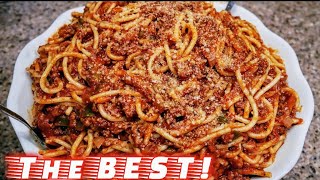 Classic Spaghetti and Meat Sauce  Meat Sauce Recipe  The simple way [upl. by Ijar650]