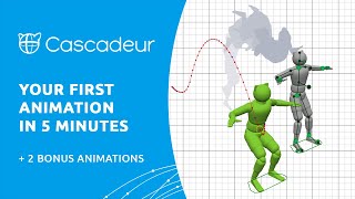 Your first Cascadeur animation in 5 MINUTES 2 bonus animations [upl. by Pittel]