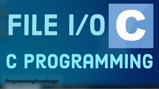 C Programming Tutorial for Beginners 28  C File IO Create Open Write and Close a File [upl. by Kciregor]