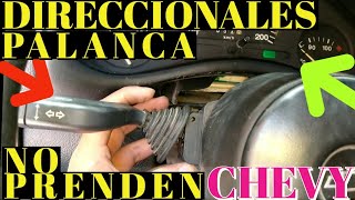 Palanca de direccionales Chevy  no prenden la direccionales Chevy [upl. by Deering544]