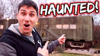 Living In A HAUNTED TRAIN For 24 Hours [upl. by Nataniel]