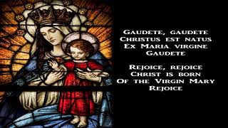 Gaudete Christus est natus  Christmas Carol with lyrics [upl. by Trevethick252]