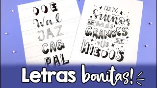 ¿Cómo hacer letras bonitas PARTE 4 ✄ Barbs Arenas Art [upl. by Elicia]