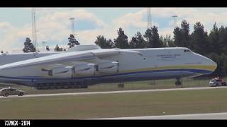 Extremly short takeoff  Antonov An225 Crazy Takeoff from Oslo Gardermoen [upl. by Nipahc503]