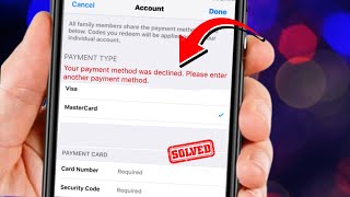 Your Payment Method Was Declined Error In App Store IOS 16 ✅ [upl. by Cogn76]