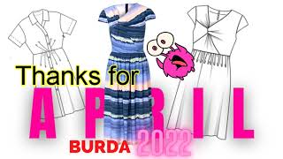 BURDA 42022 LINE DRAWINGS [upl. by Aicercul]