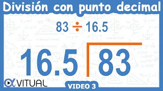 ➗ Cómo hacer una DIVISIÓN con PUNTO DECIMAL AFUERA [upl. by Darach]