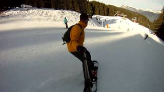 Snowboarding in Morillon France [upl. by Emor414]