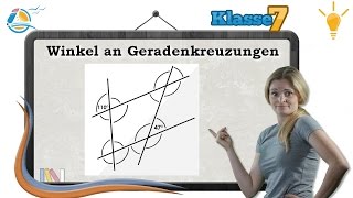 Winkel an Geradenkreuzungen  Geometrie  Klasse 7 ★ Wissen [upl. by Akili]