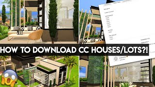 HOW TO INSTALL CUSTOM CONTENT HOUSESLOTS The Sims 4 Mods Tutorial [upl. by Flemings]