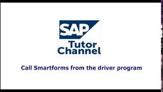 call smartforms from the driver program [upl. by Damal902]